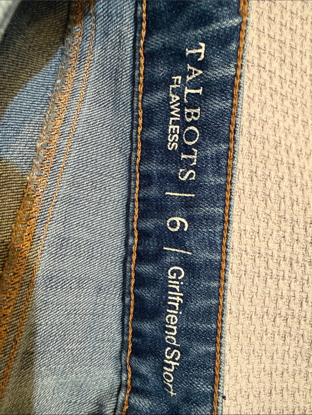 Talbots Blue Denim Shorts with Front Pocket Detail - Picture 5 of 5
